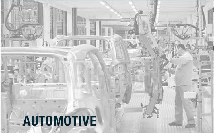 An automobile production line employing tools created by precision CNC machining